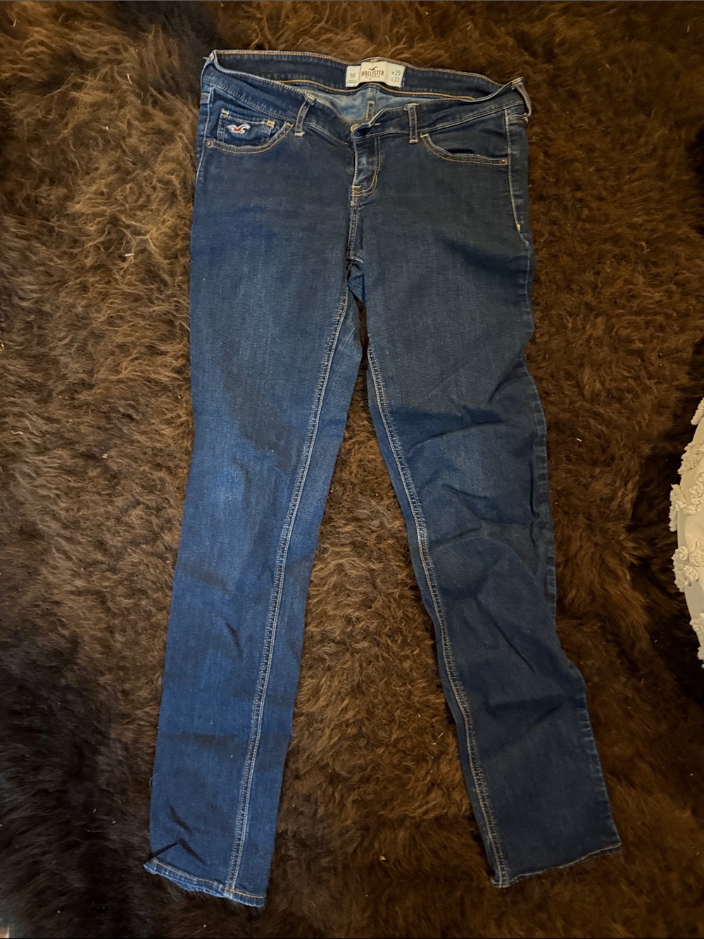 Hollister Dark Blue Women's Skinny Jeans